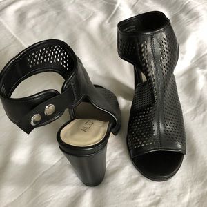 Aldo open toe block heels